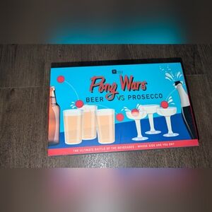 Pong Wars Beer vs Prosecco Adult Party Drinking Game Brand New